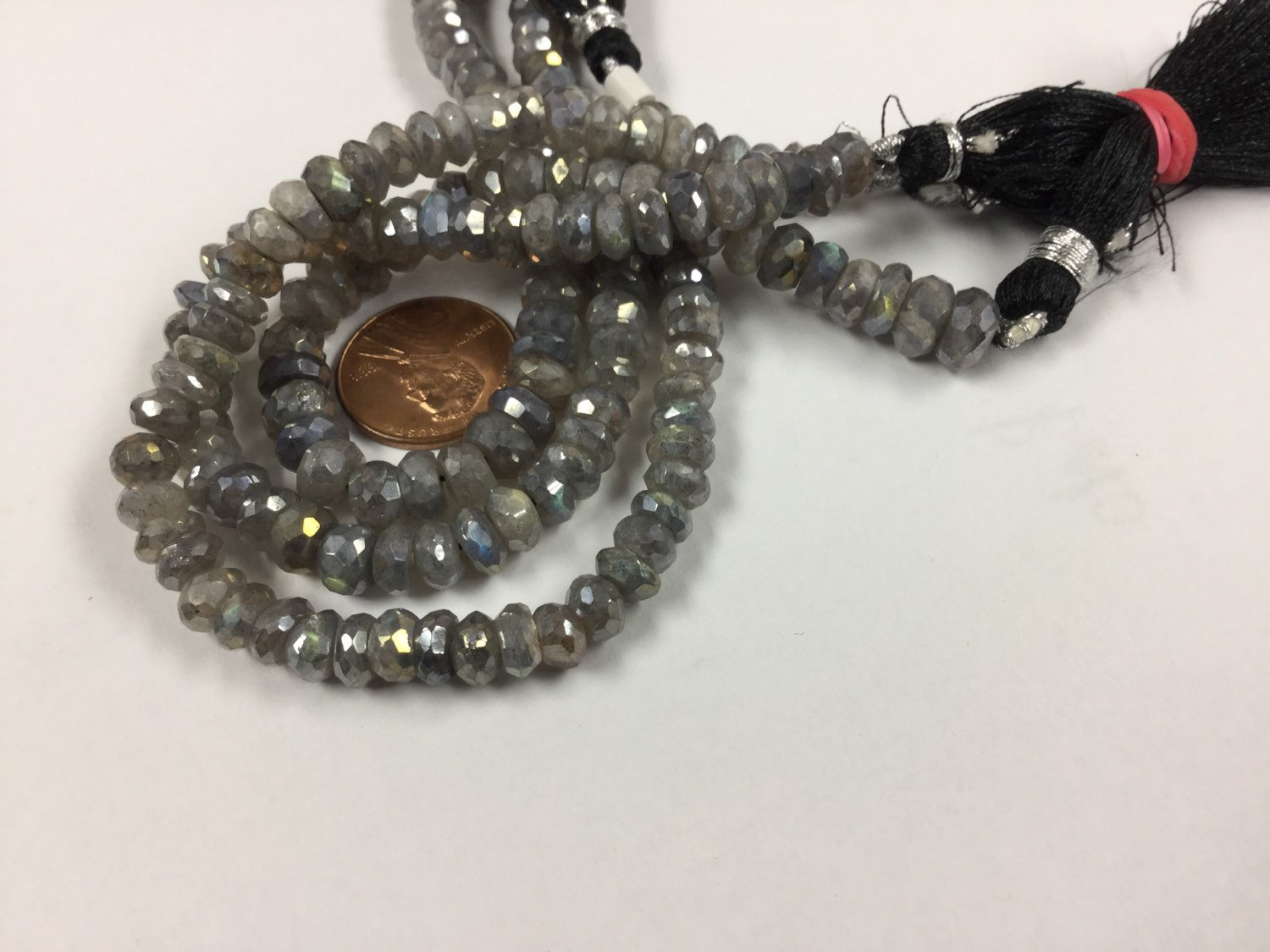 Mystic Labradorite Rondelle