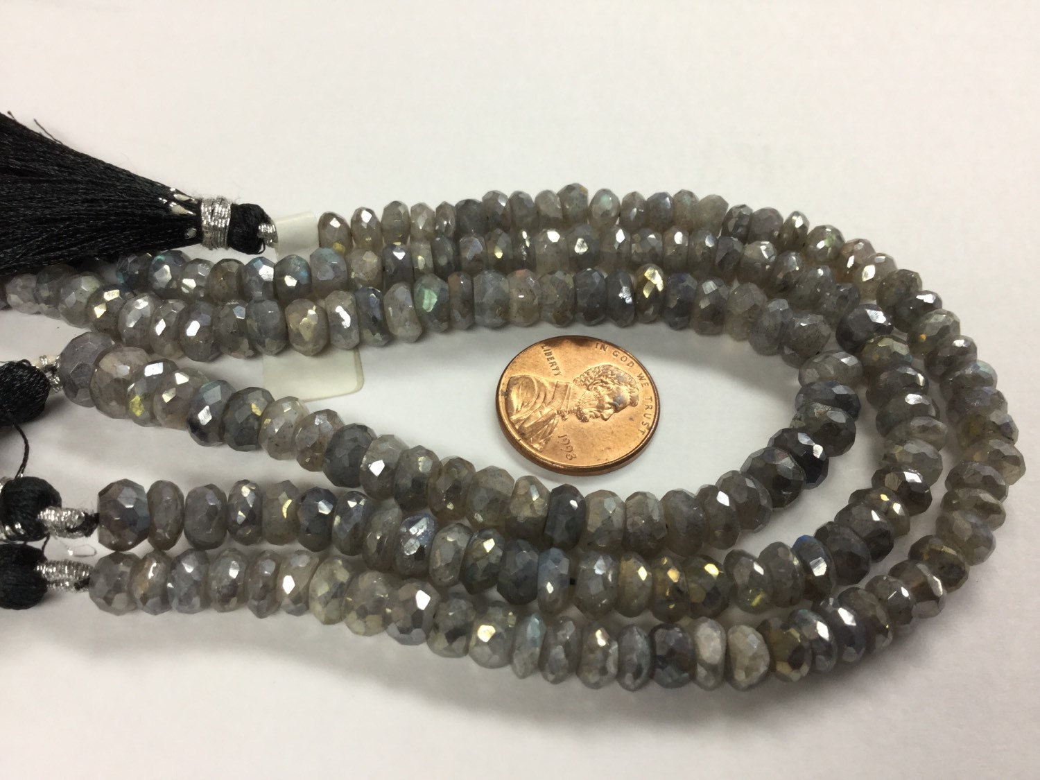 Mystic Labradorite Rondelle
