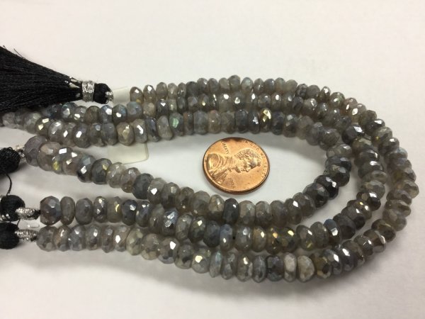 Mystic Labradorite Rondelle