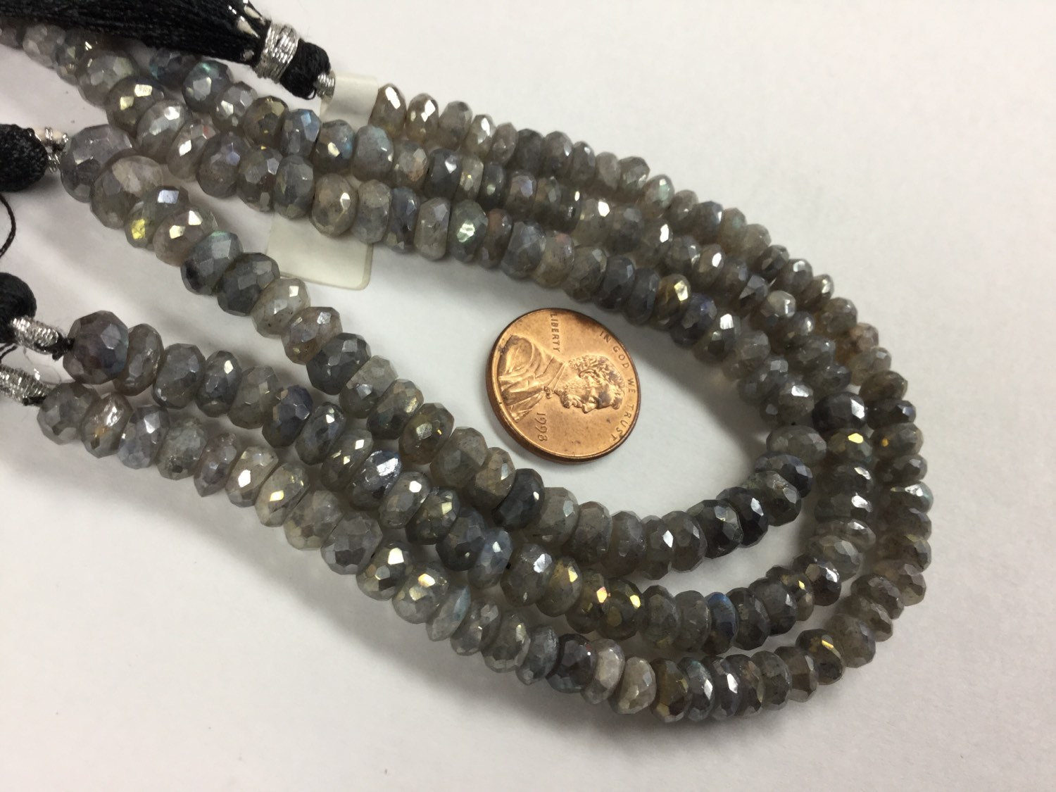 Mystic Labradorite Rondelle