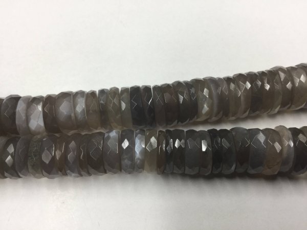 Grey Moonstone Tires Faceted