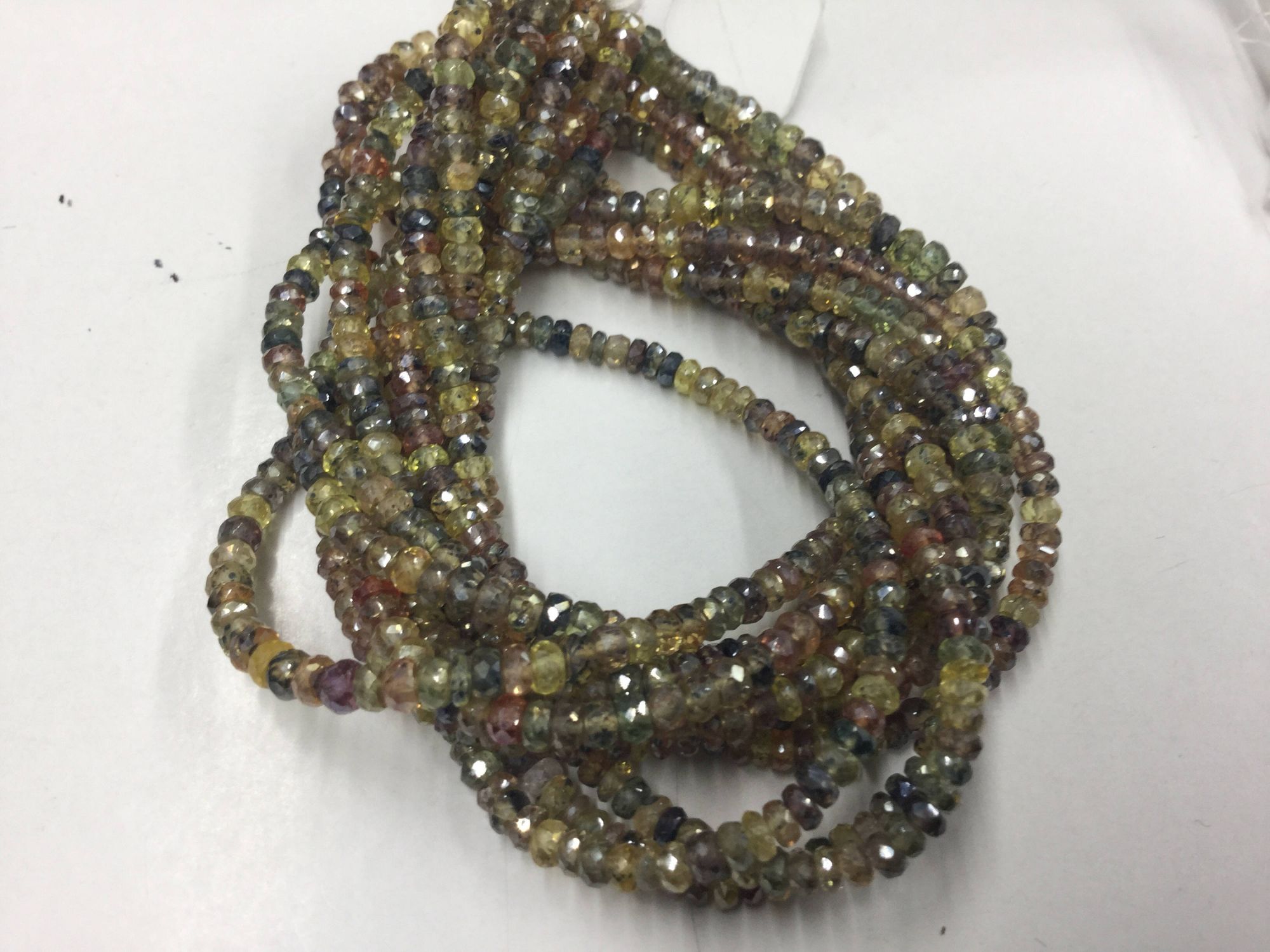 Mystic Multi Sapphire Rondelles Faceted