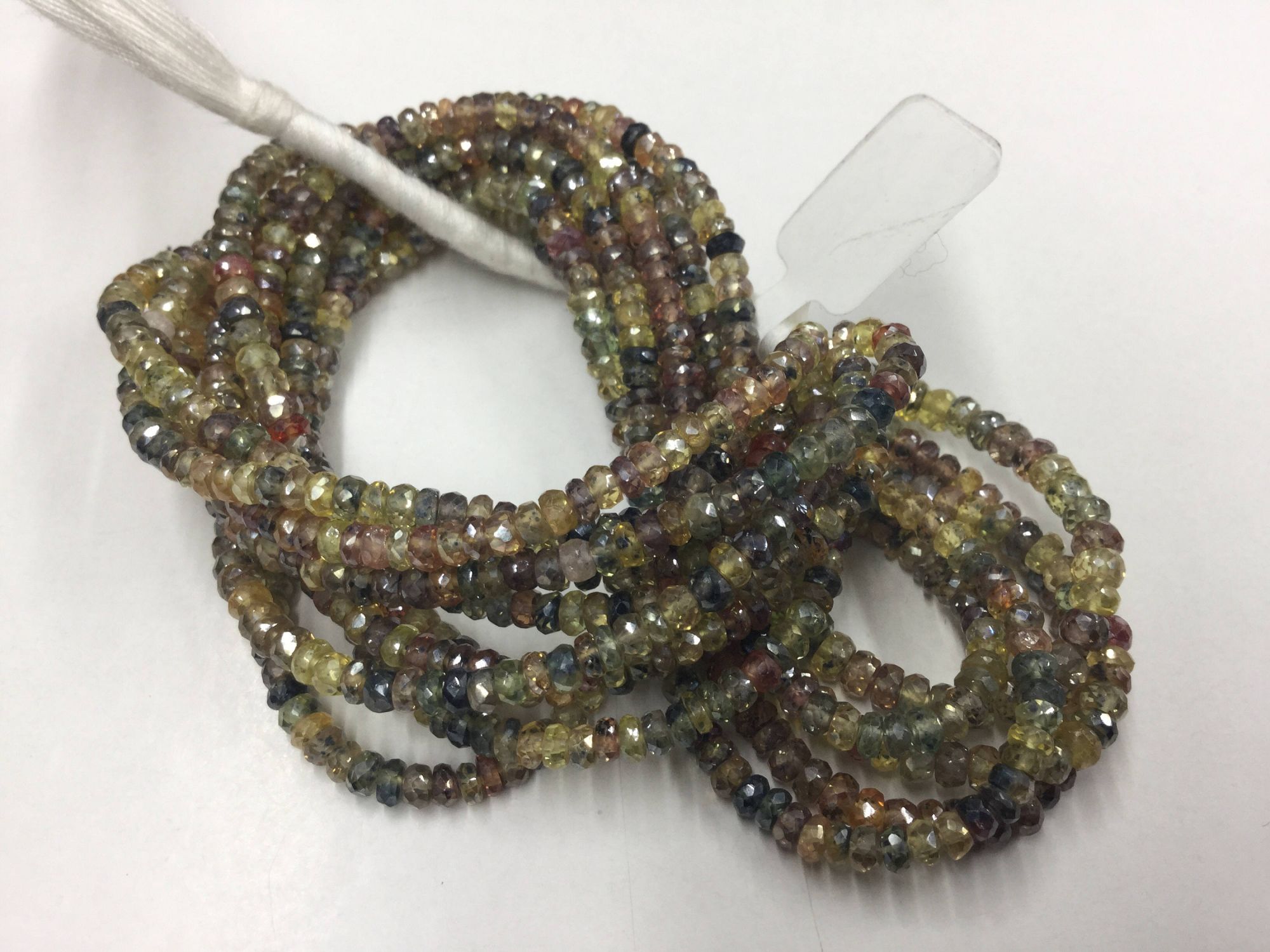 Mystic Multi Sapphire Rondelles Faceted