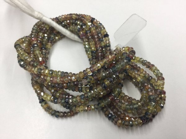 Mystic Multi Sapphire Rondelles Faceted