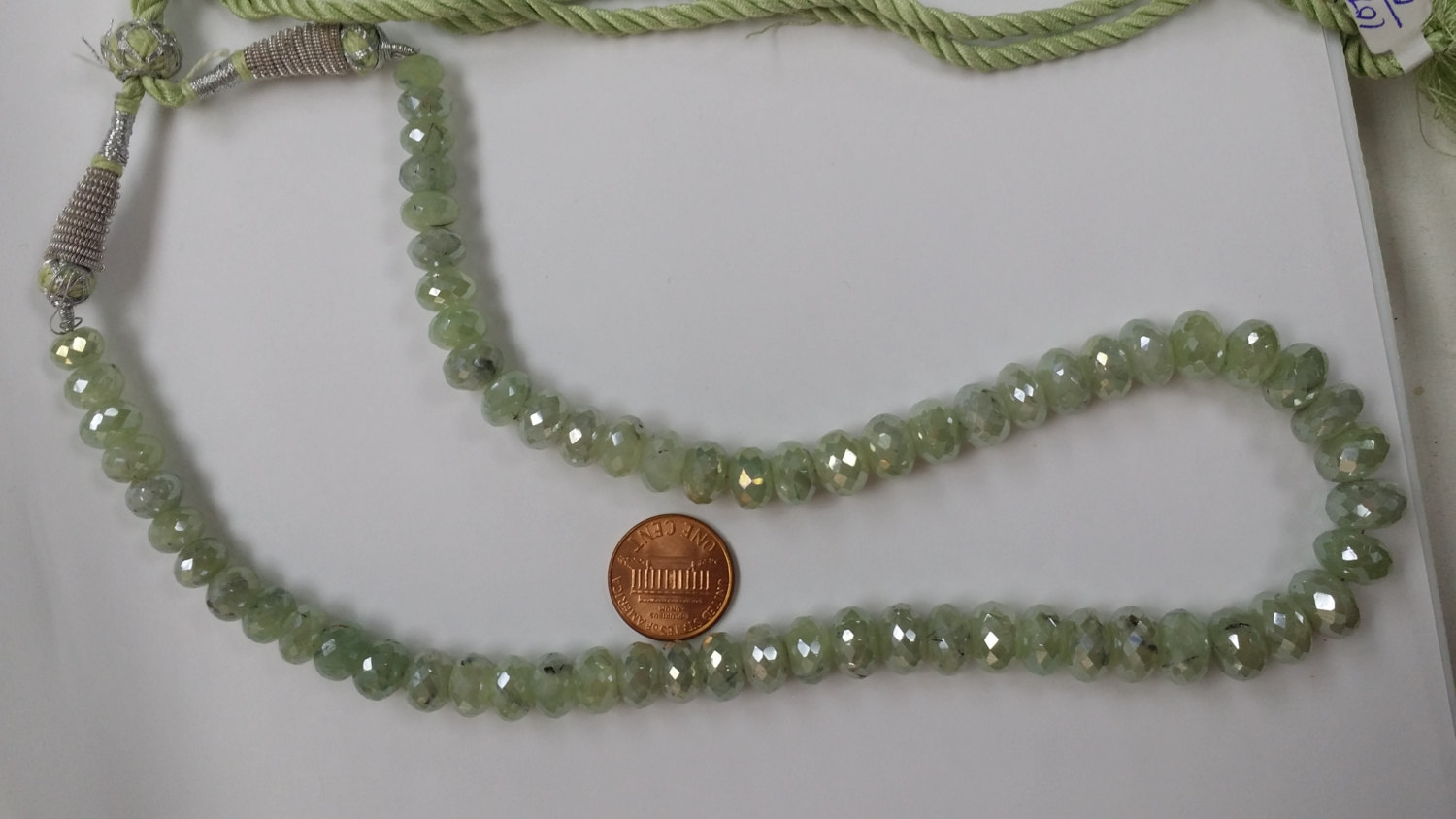 Mystic Prehnite Rondelles