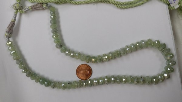 Mystic Prehnite Rondelles