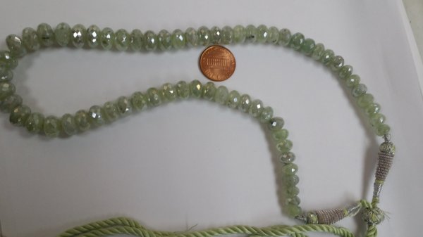 Mystic Prehnite Rondelles