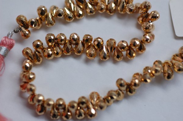 Mystic Pyrite Rose Gold Coated - Drops