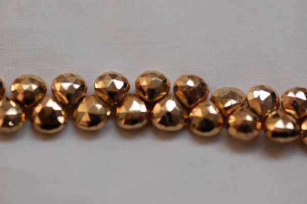 Mystic Pyrite Rose Gold Coated - Heart