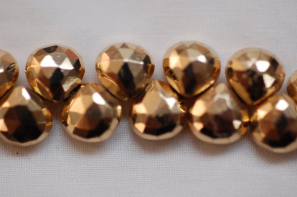 Mystic Pyrite Rose Gold Coated - Heart