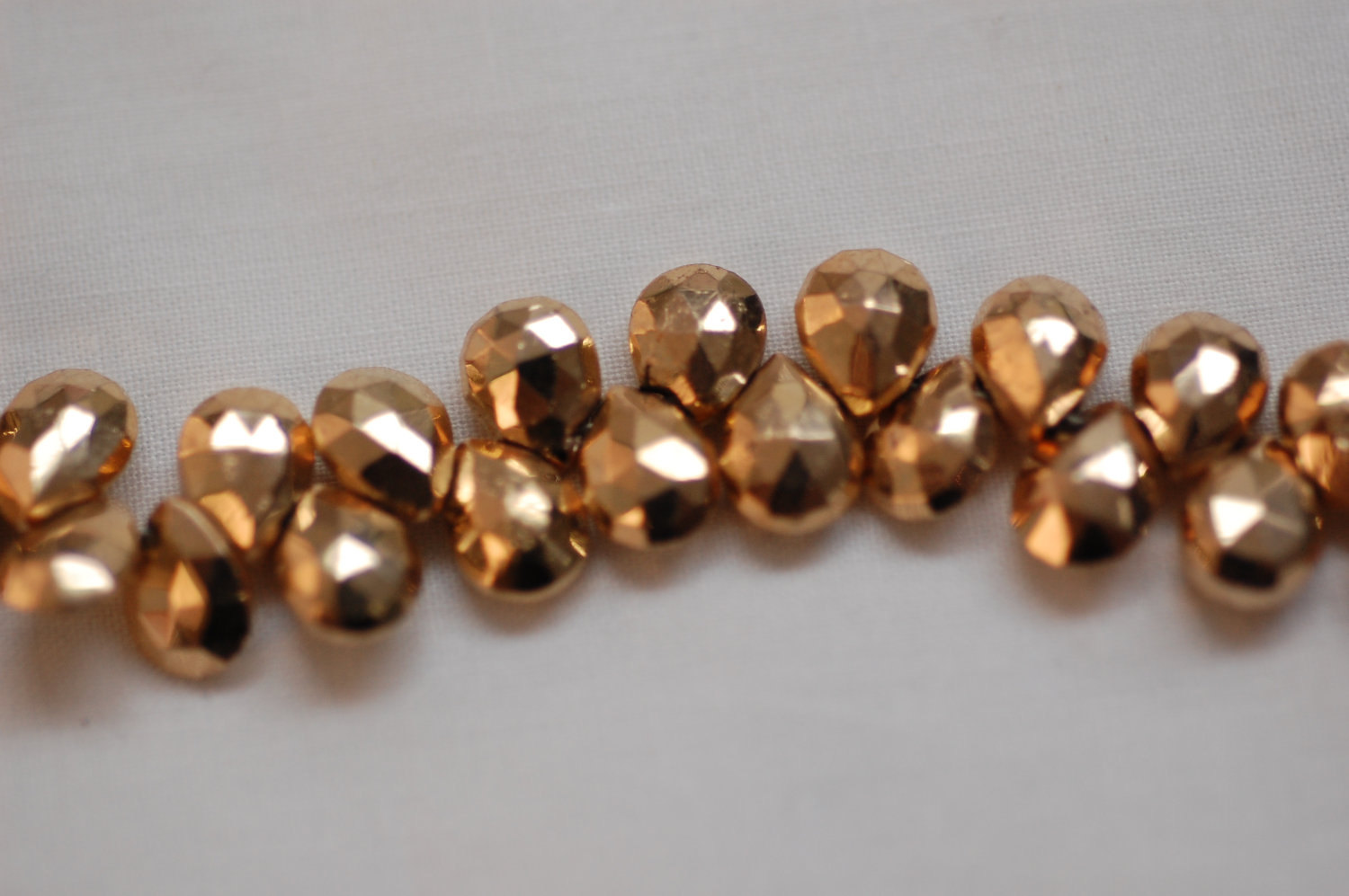 Mystic Pyrite Rose Gold Coated - Pear