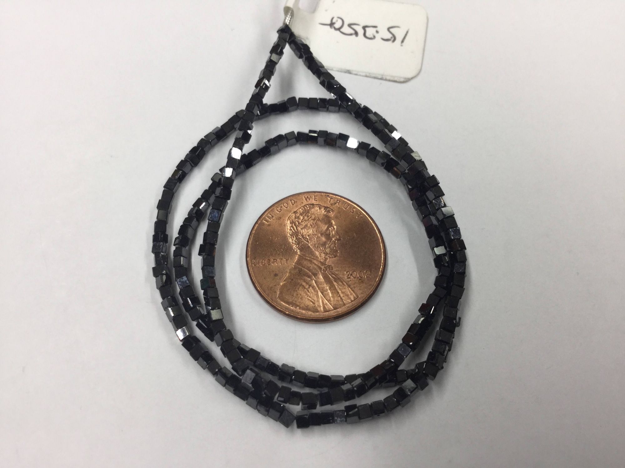 Natural Black Diamonds Cube Faceted