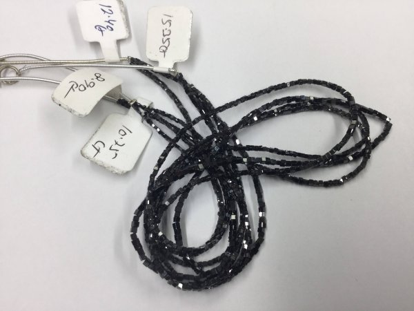 Natural Black Diamonds Cube Faceted