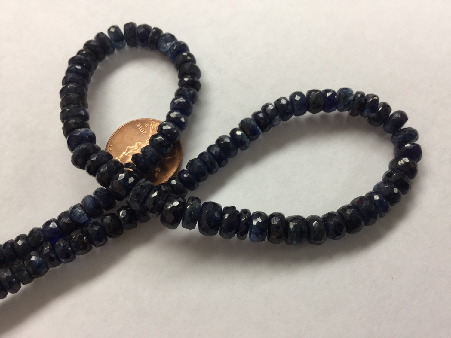 Natural Blue Kyanite Rondelles Faceted