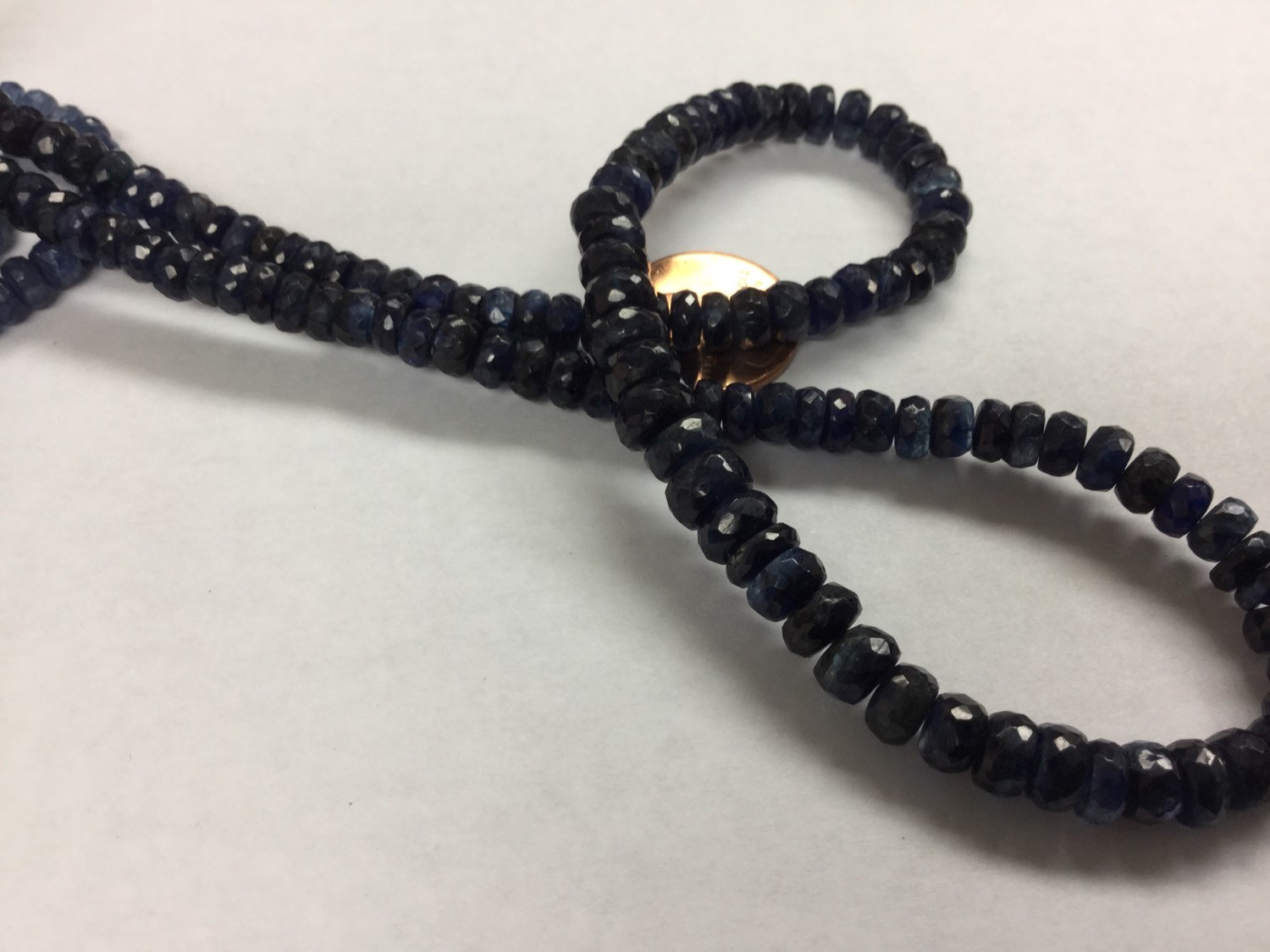 Natural Blue Kyanite Rondelles Faceted