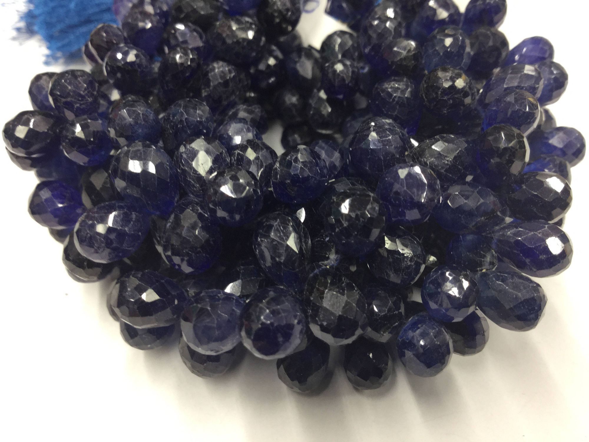 Blue Sapphire Drops Faceted