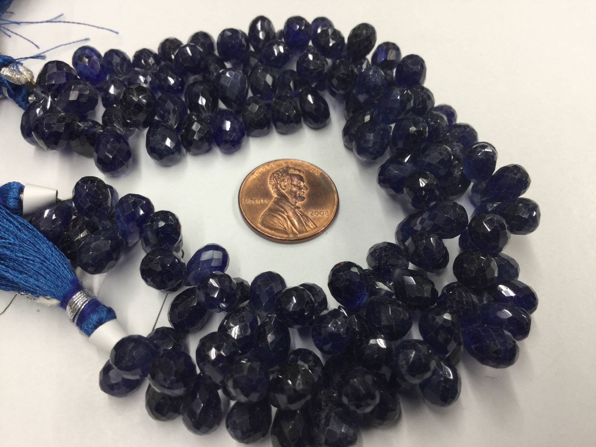 Blue Sapphire Drops Faceted
