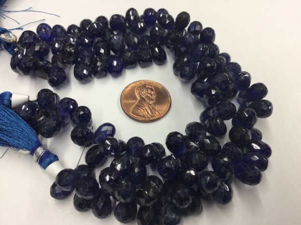Blue Sapphire Drops Faceted