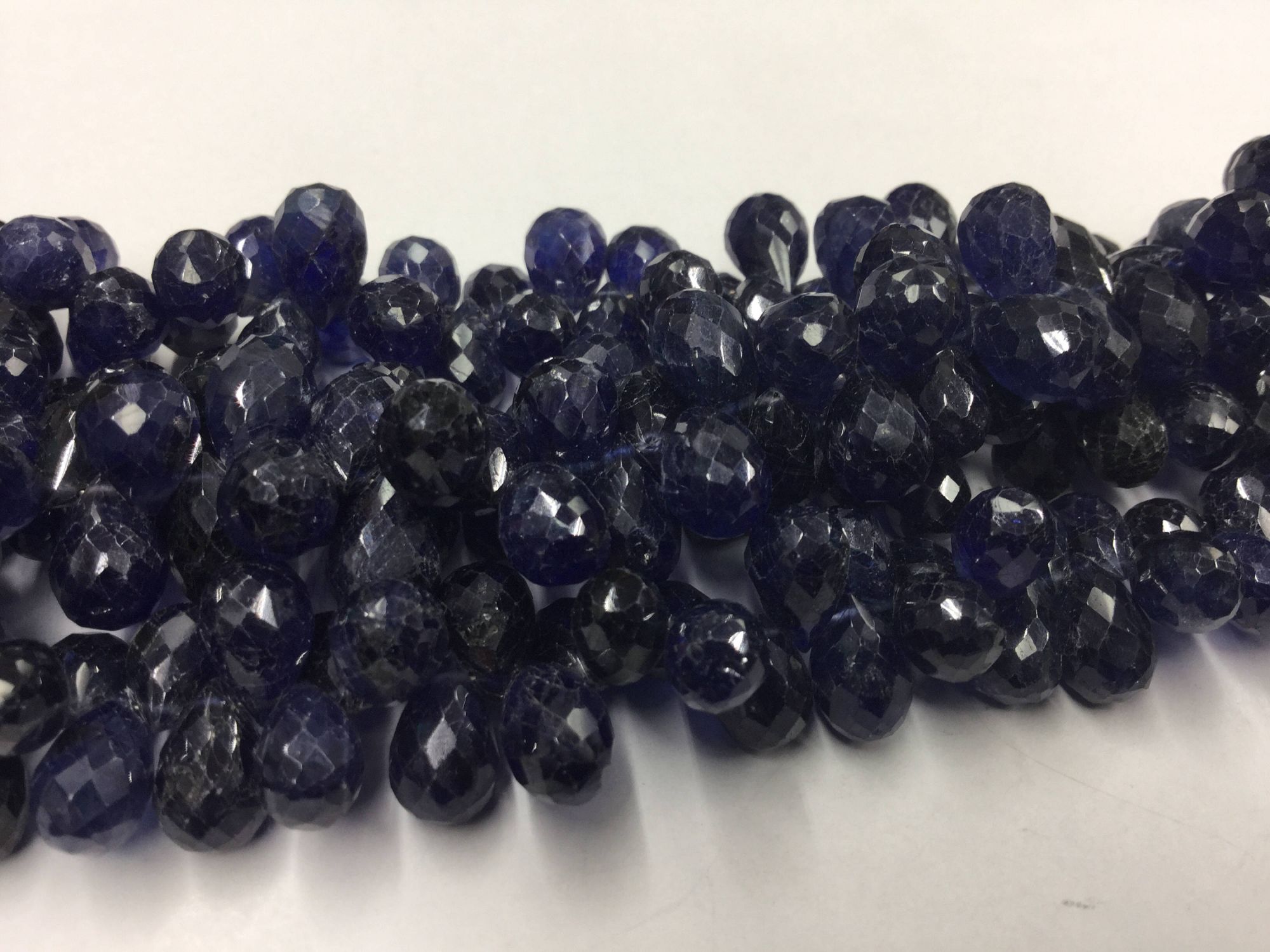 Blue Sapphire Drops Faceted