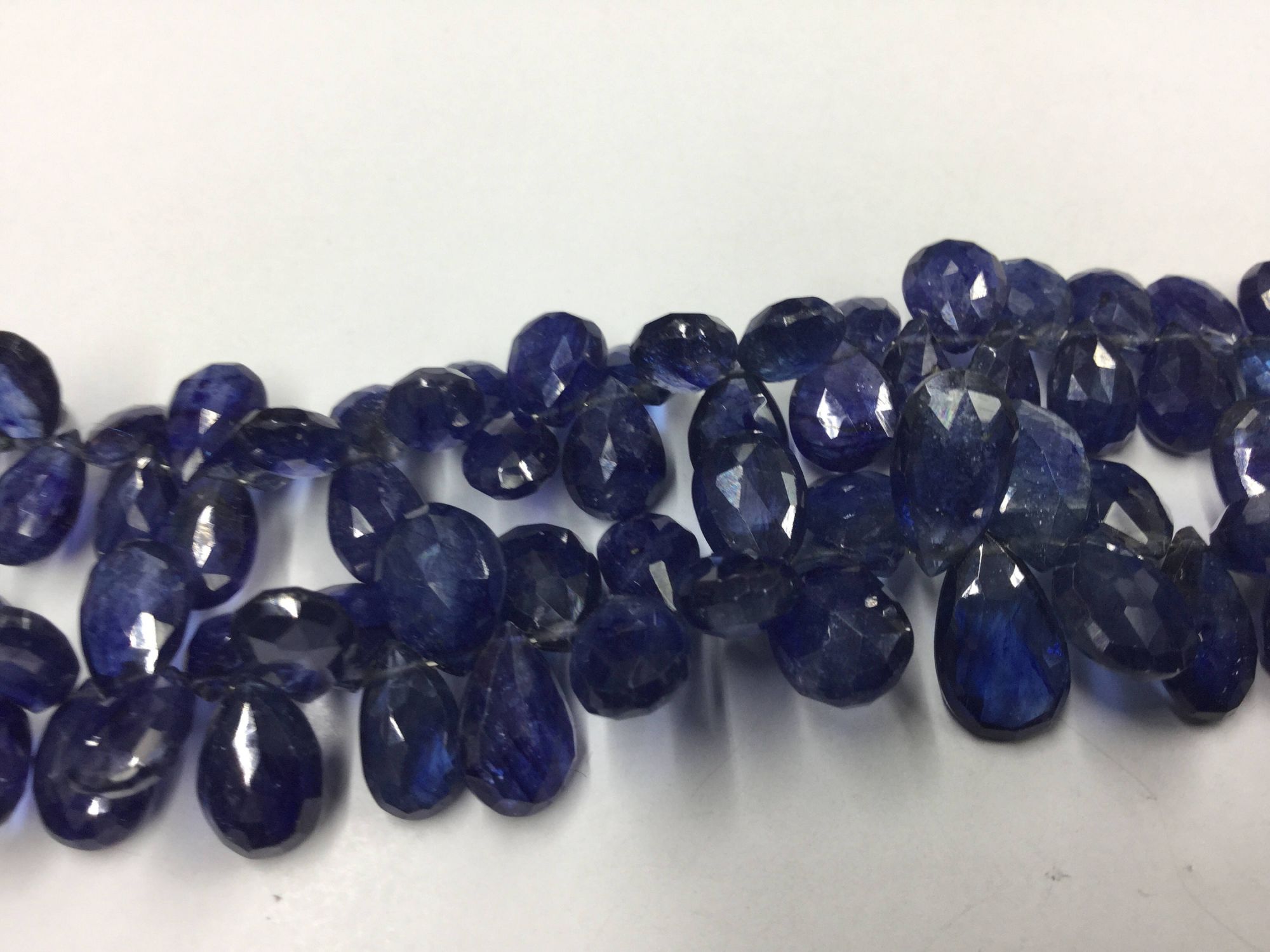 Blue Sapphire Pears Faceted