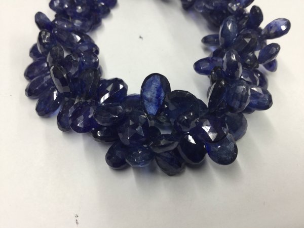 Blue Sapphire Pears Faceted