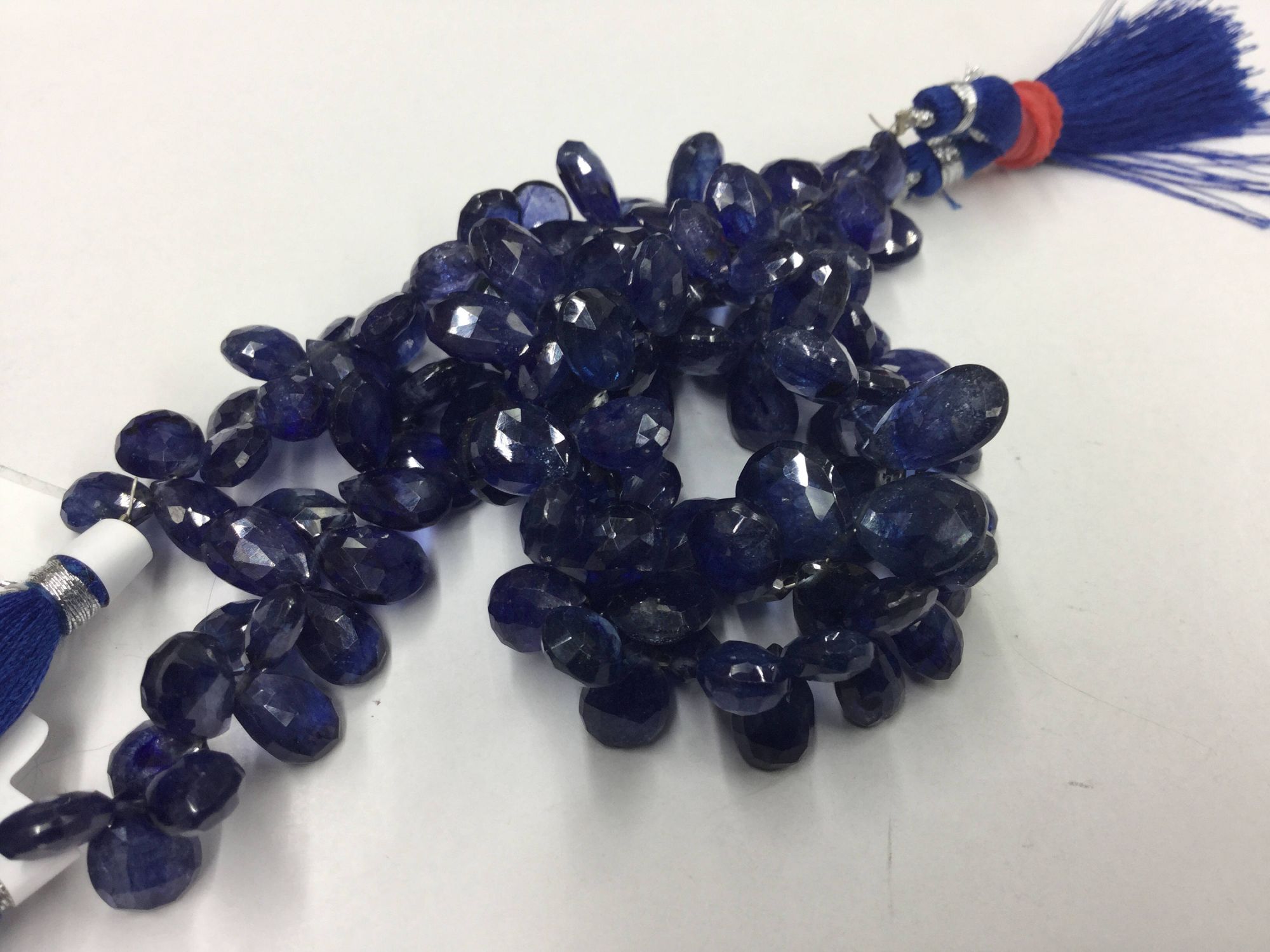 Blue Sapphire Pears Faceted