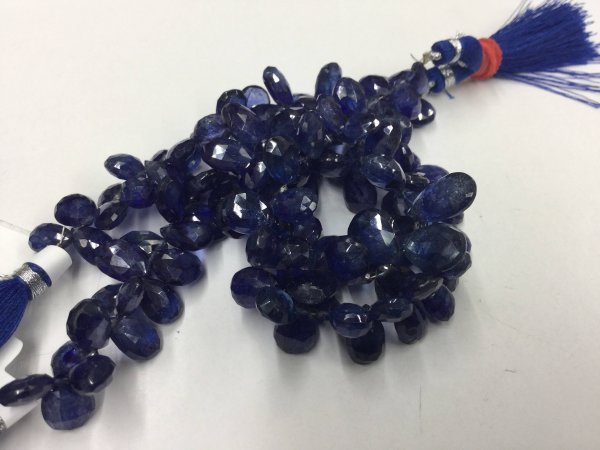 Blue Sapphire Pears Faceted