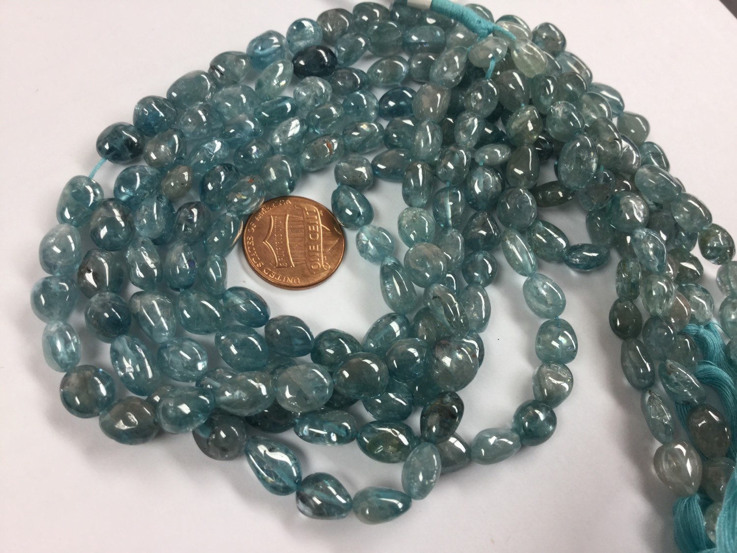 Natural Blue Zircon Nuggets Smooth