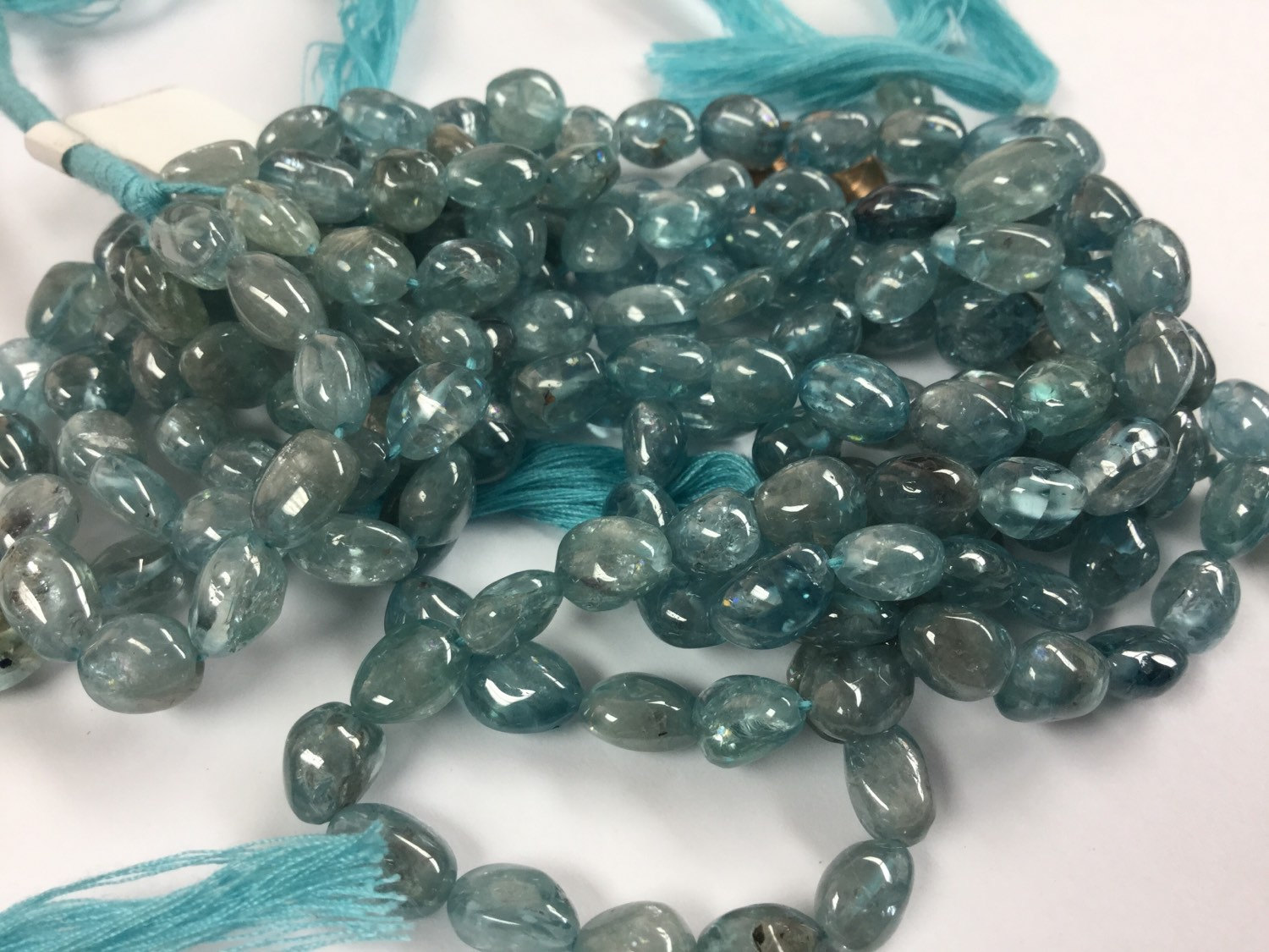 Natural Blue Zircon Nuggets Smooth