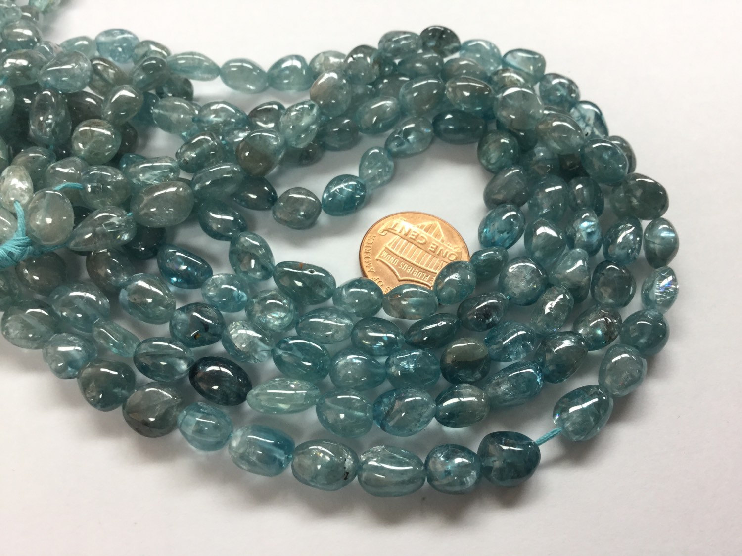 Natural Blue Zircon Nuggets Smooth