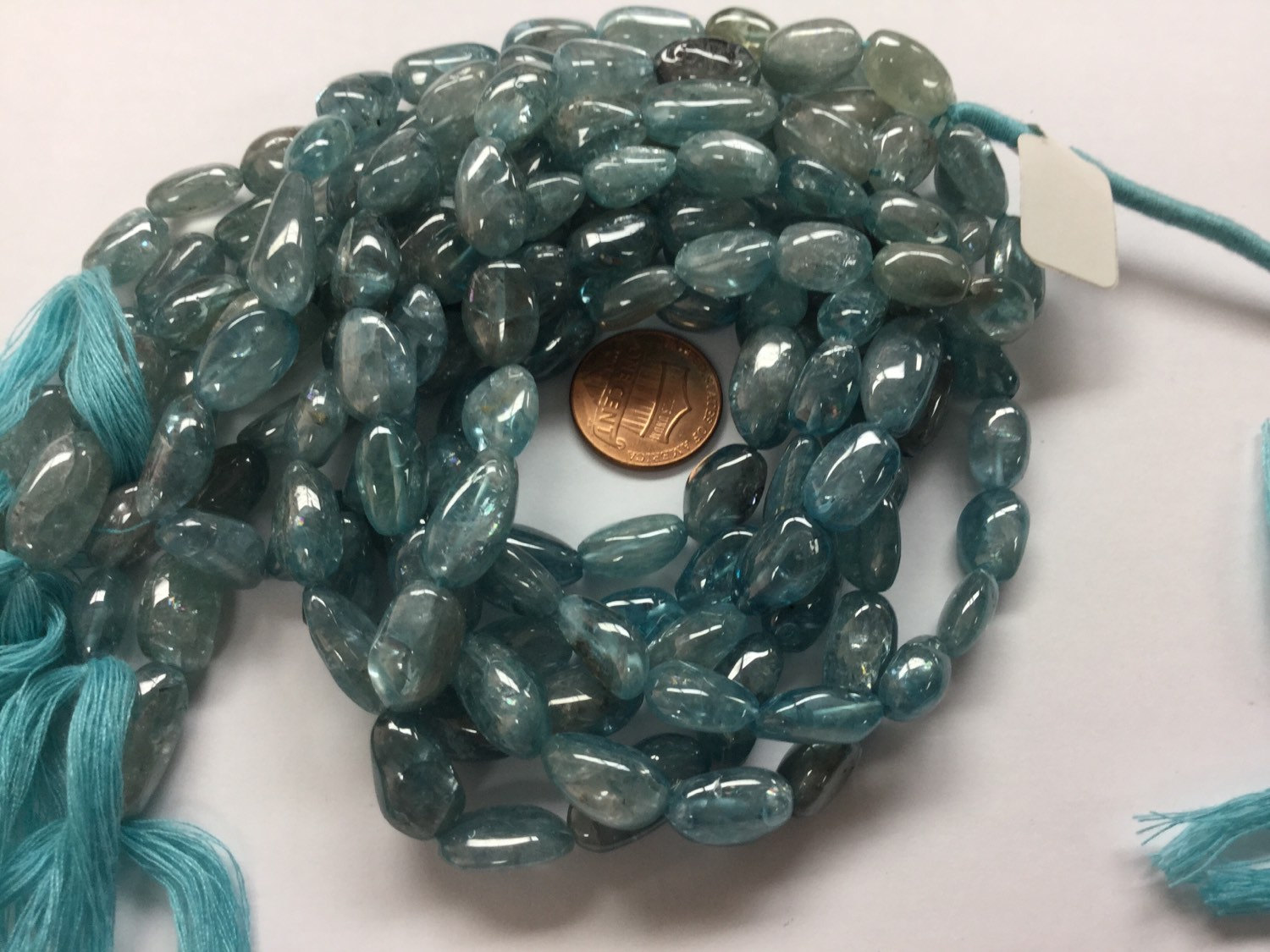 Natural Blue Zircon Nuggets Smooth