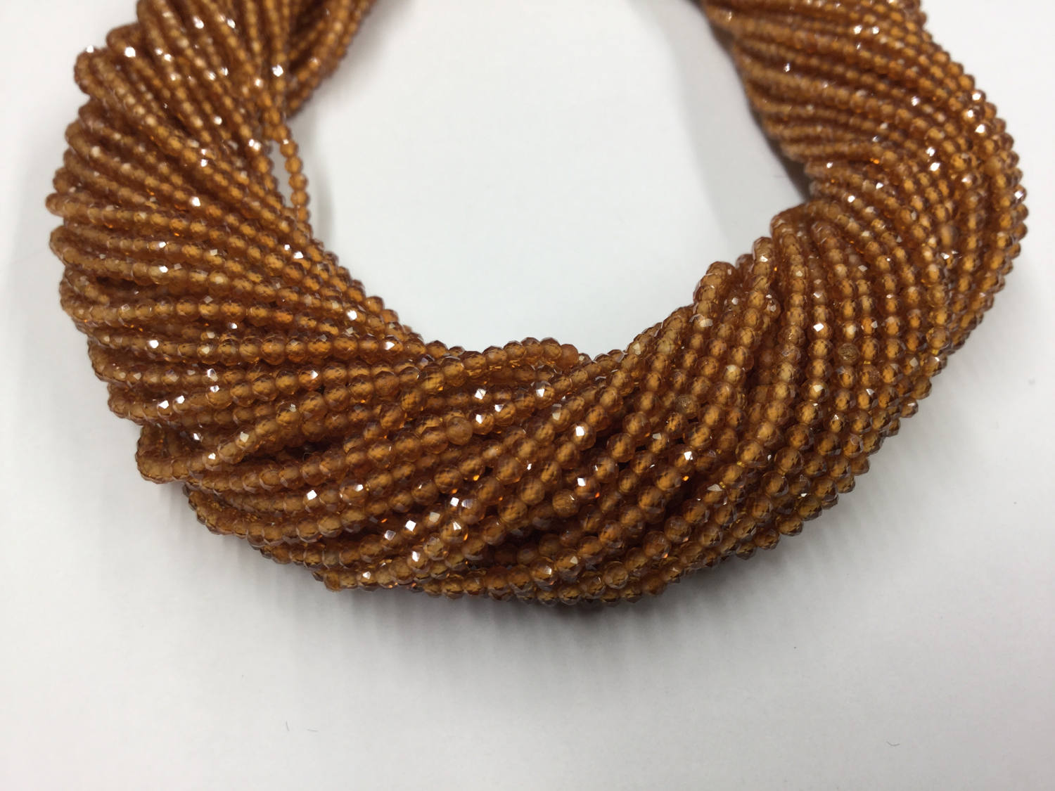 Natural Citrine Rondelles Faceted