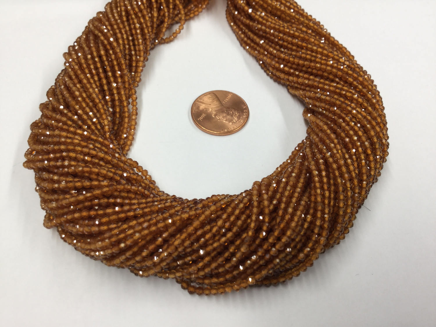 Natural Citrine Rondelles Faceted