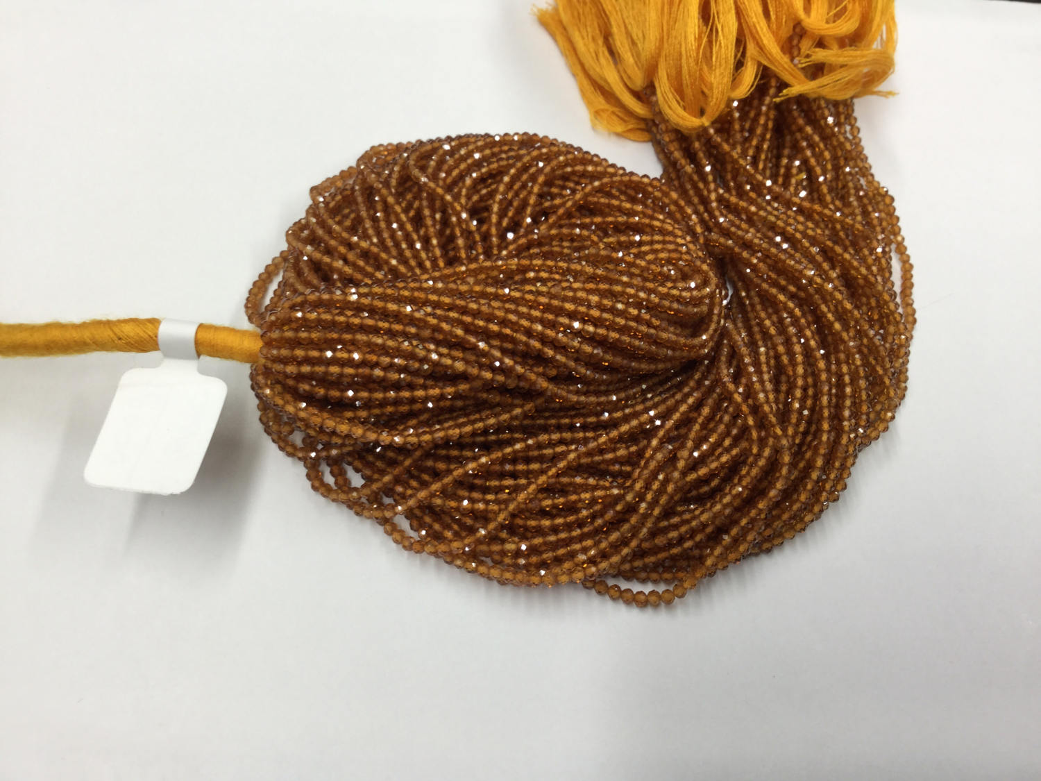 Natural Citrine Rondelles Faceted