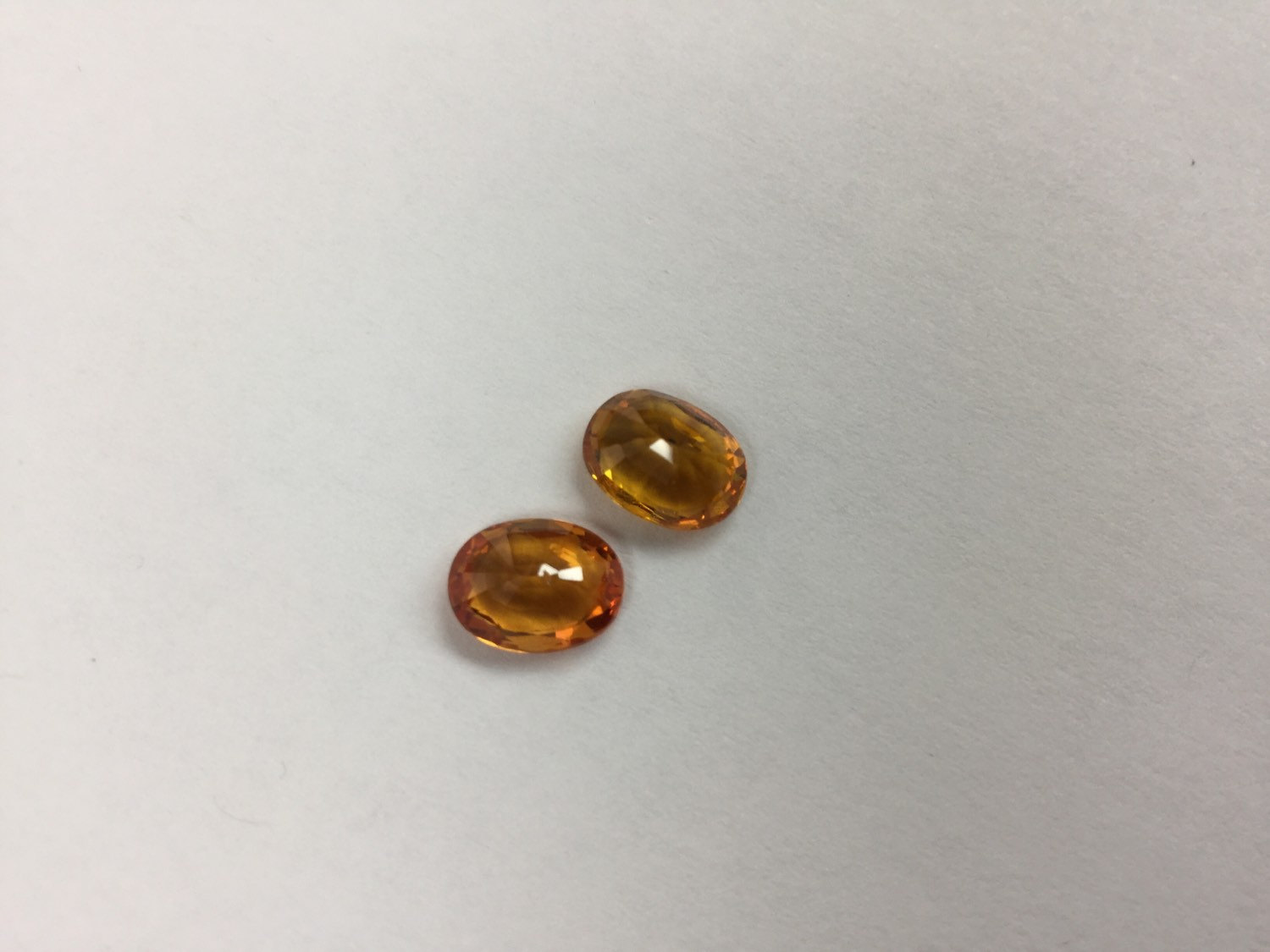 Dark Golden Sapphire Ovals