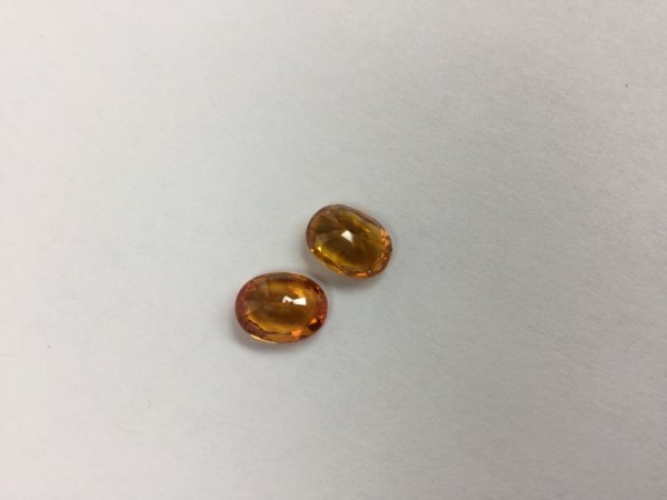 Dark Golden Sapphire Ovals