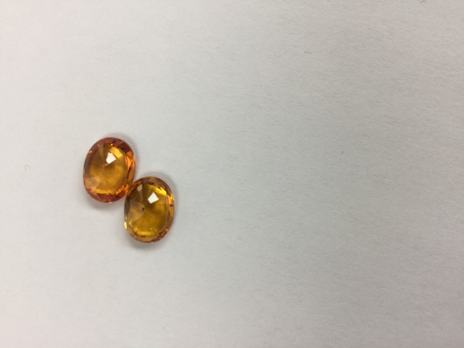 Dark Golden Sapphire Ovals