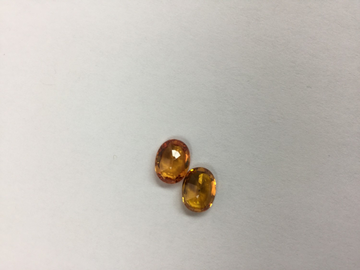 Dark Golden Sapphire Ovals