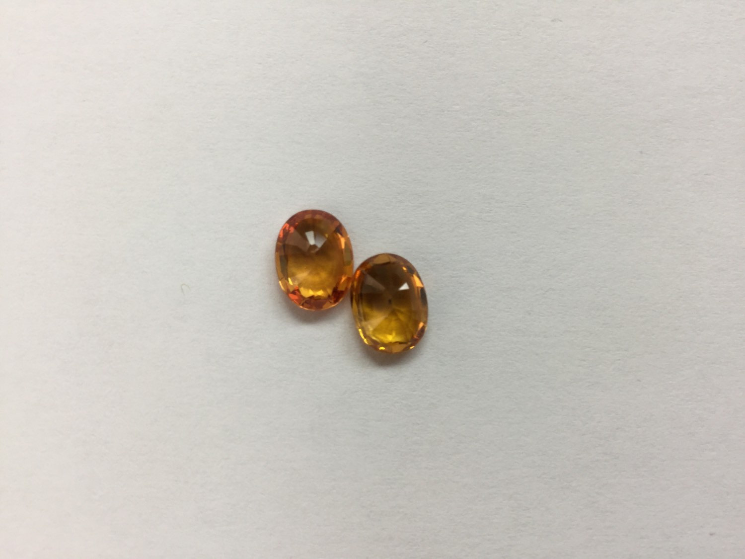 Dark Golden Sapphire Ovals