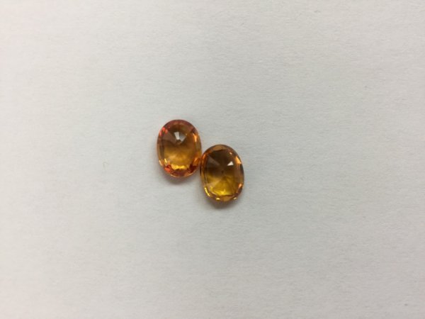 Dark Golden Sapphire Ovals