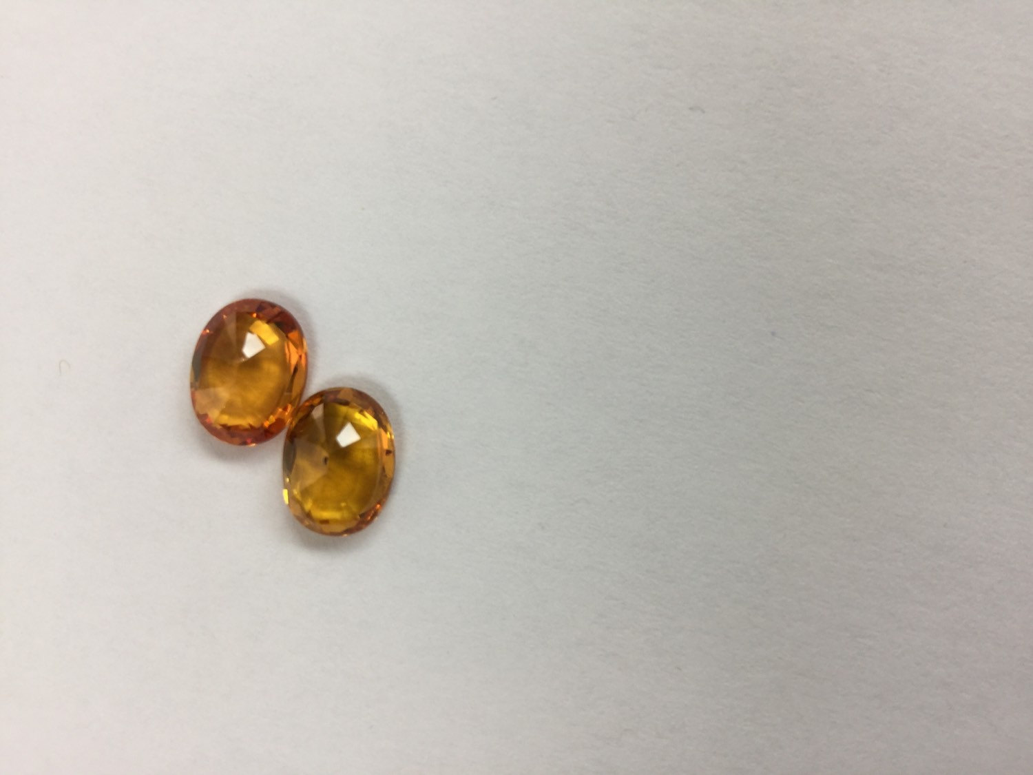 Dark Golden Sapphire Ovals