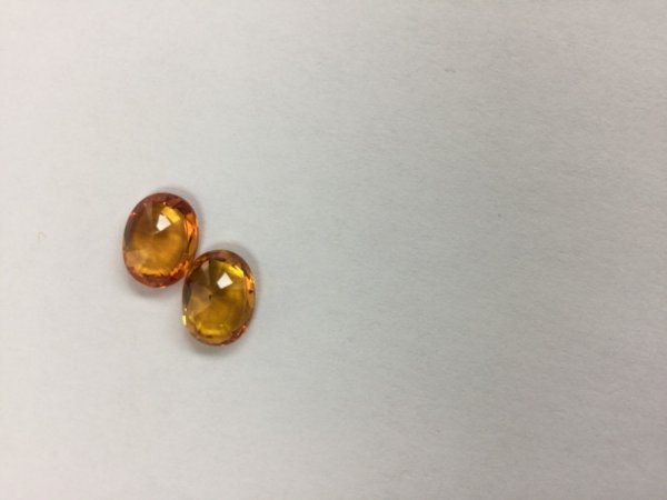 Dark Golden Sapphire Ovals