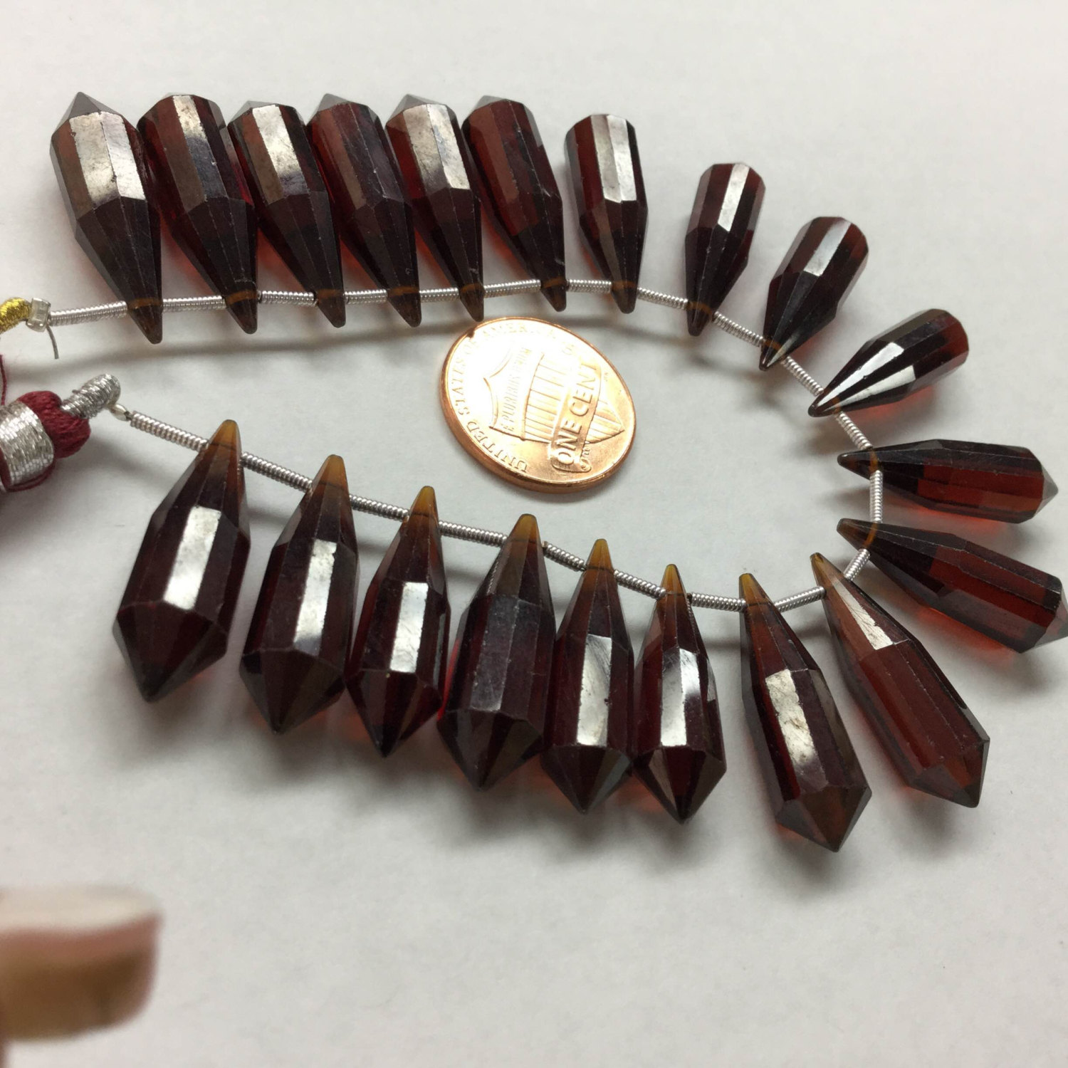 Hydro Red Pencil Cut Faceted