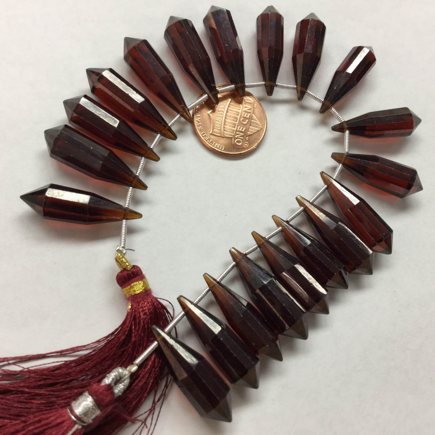 Hydro Red Pencil Cut Faceted