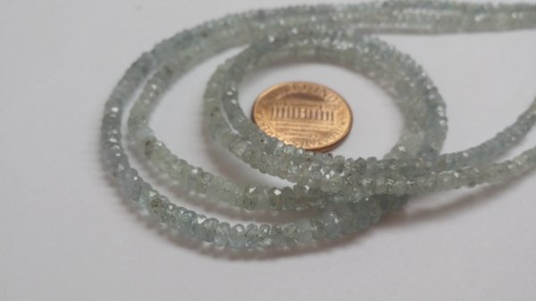 Natural Gray Sapphire Rondelle