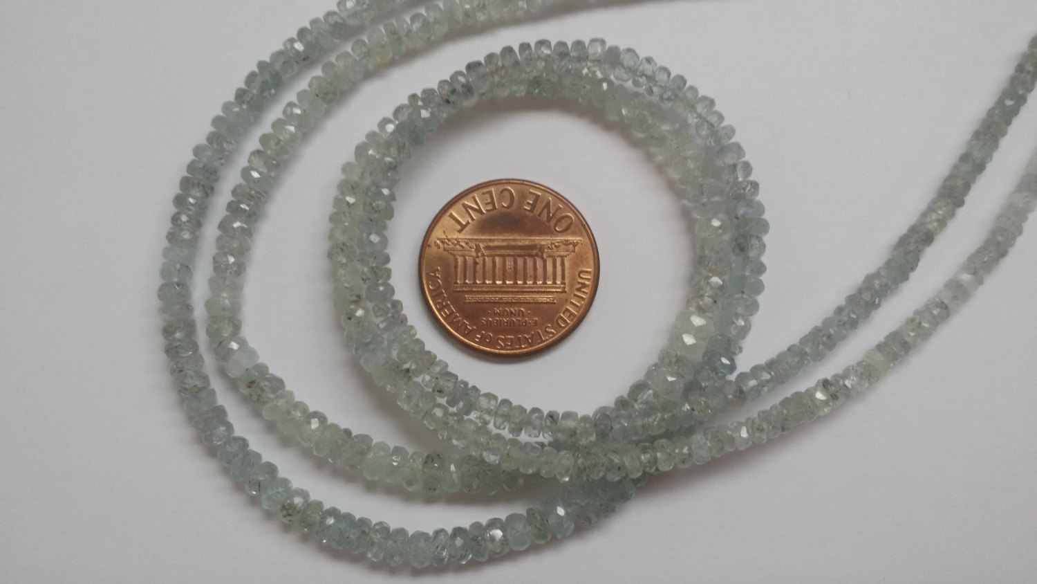 Natural Gray Sapphire Rondelle