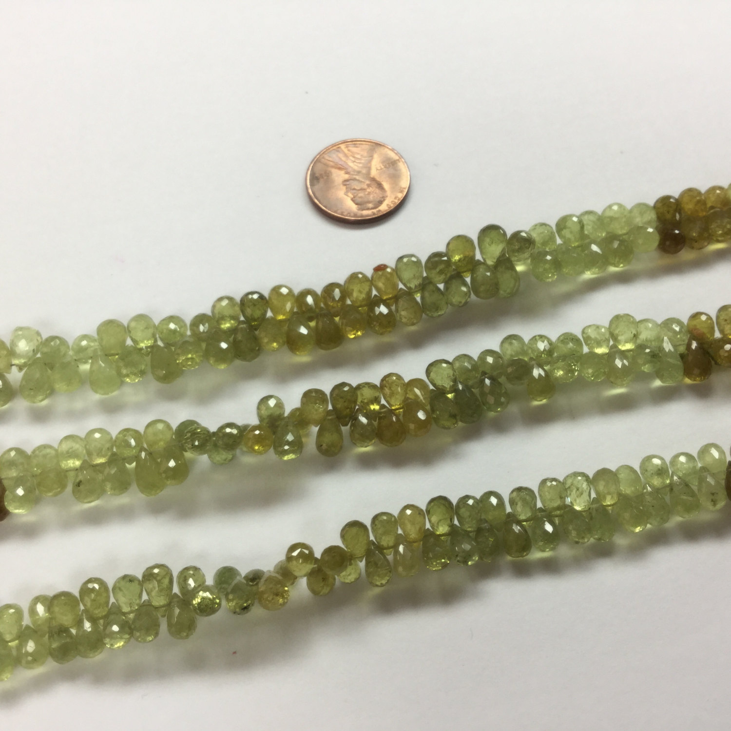 Natural Grossular Garnet Drops Faceted