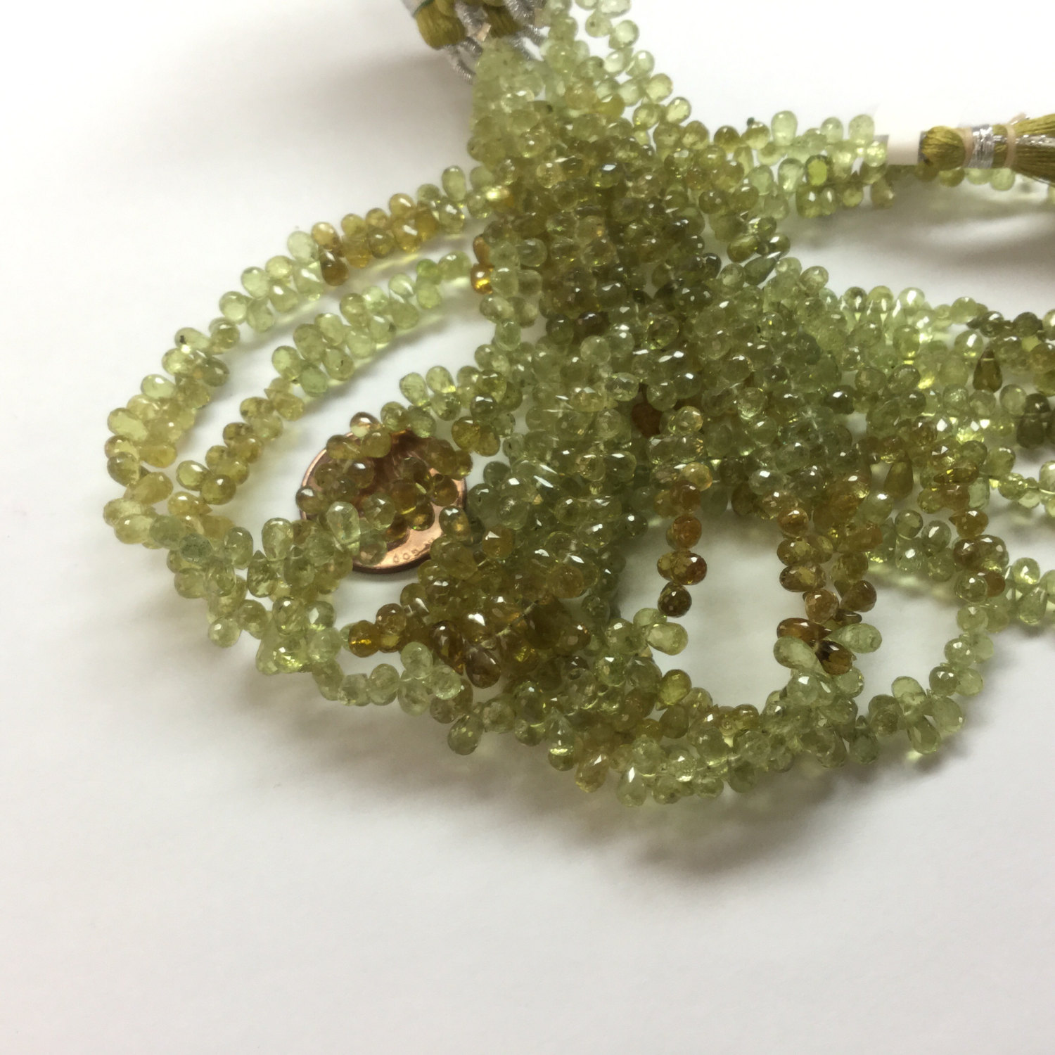 Natural Grossular Garnet Drops Faceted