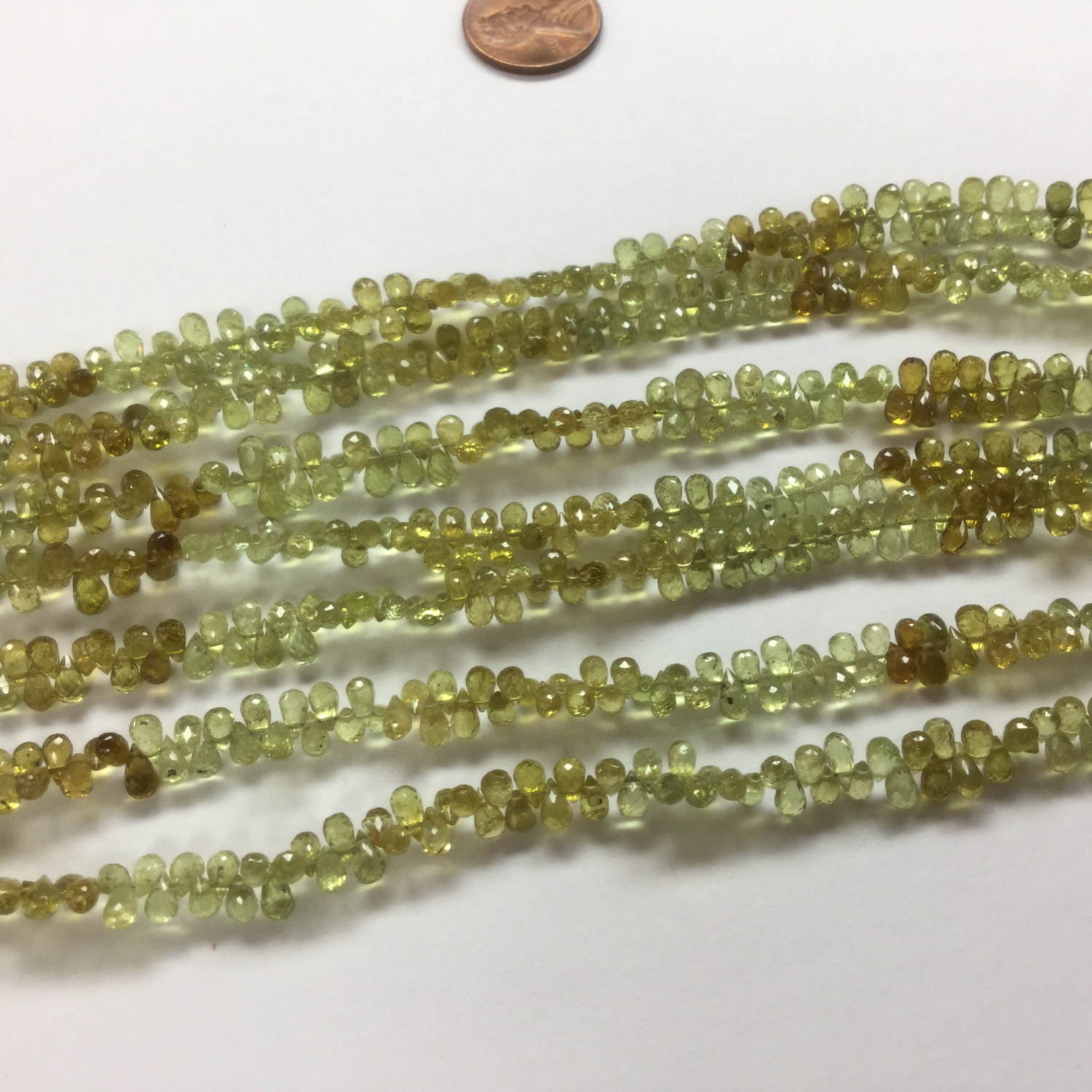 Natural Grossular Garnet Drops Faceted