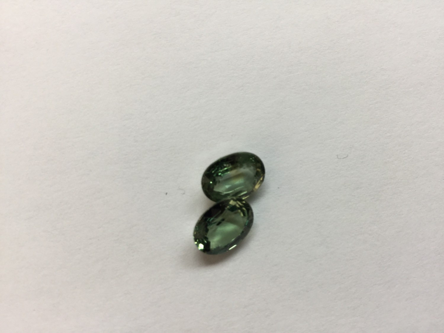 Natural Green Sapphire Ovals Faceted